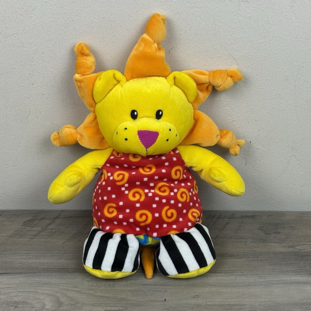 Lamaze Little Knotties Marley the Lion Plush Baby Toy 10in Multicolor Knots